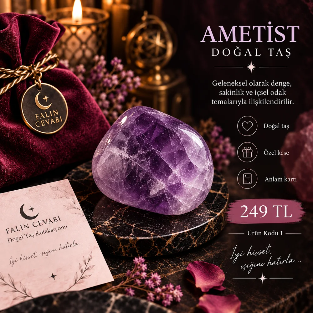 Ametist Doğal Taş
