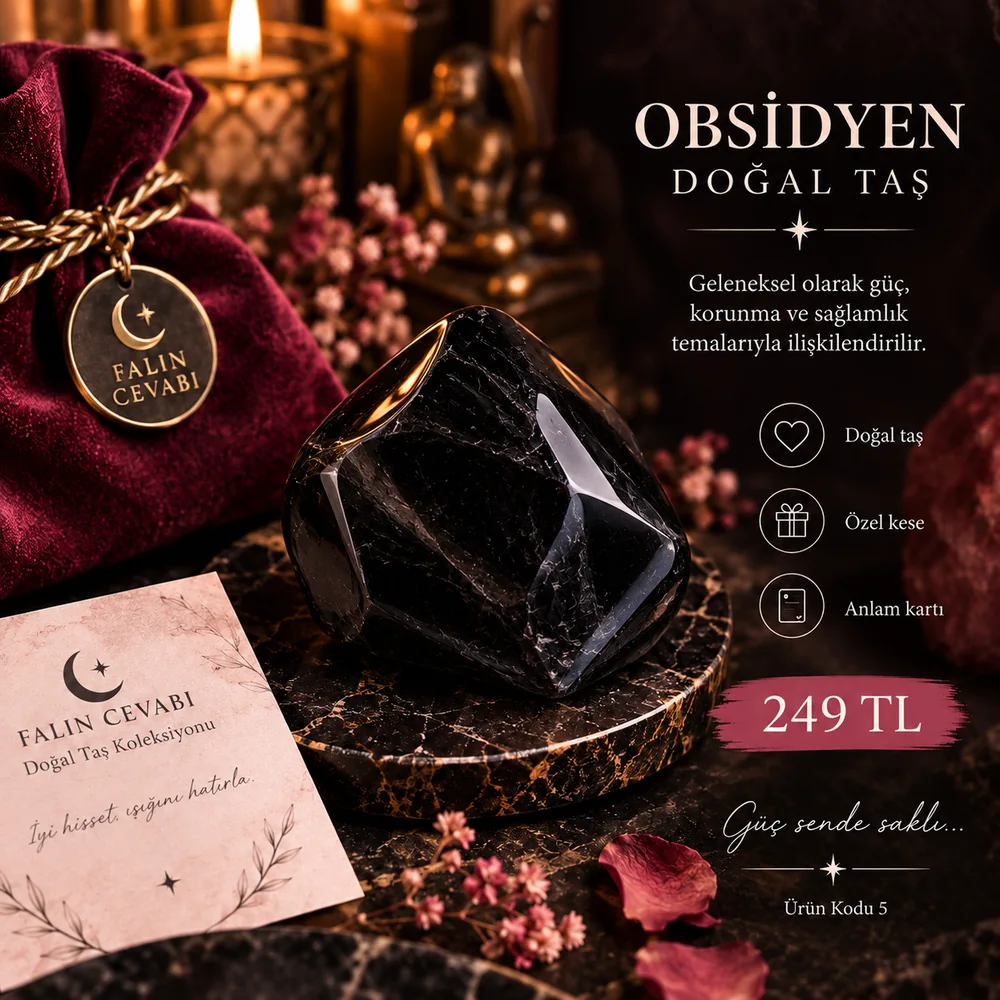 Obsidyen Doğal Taş