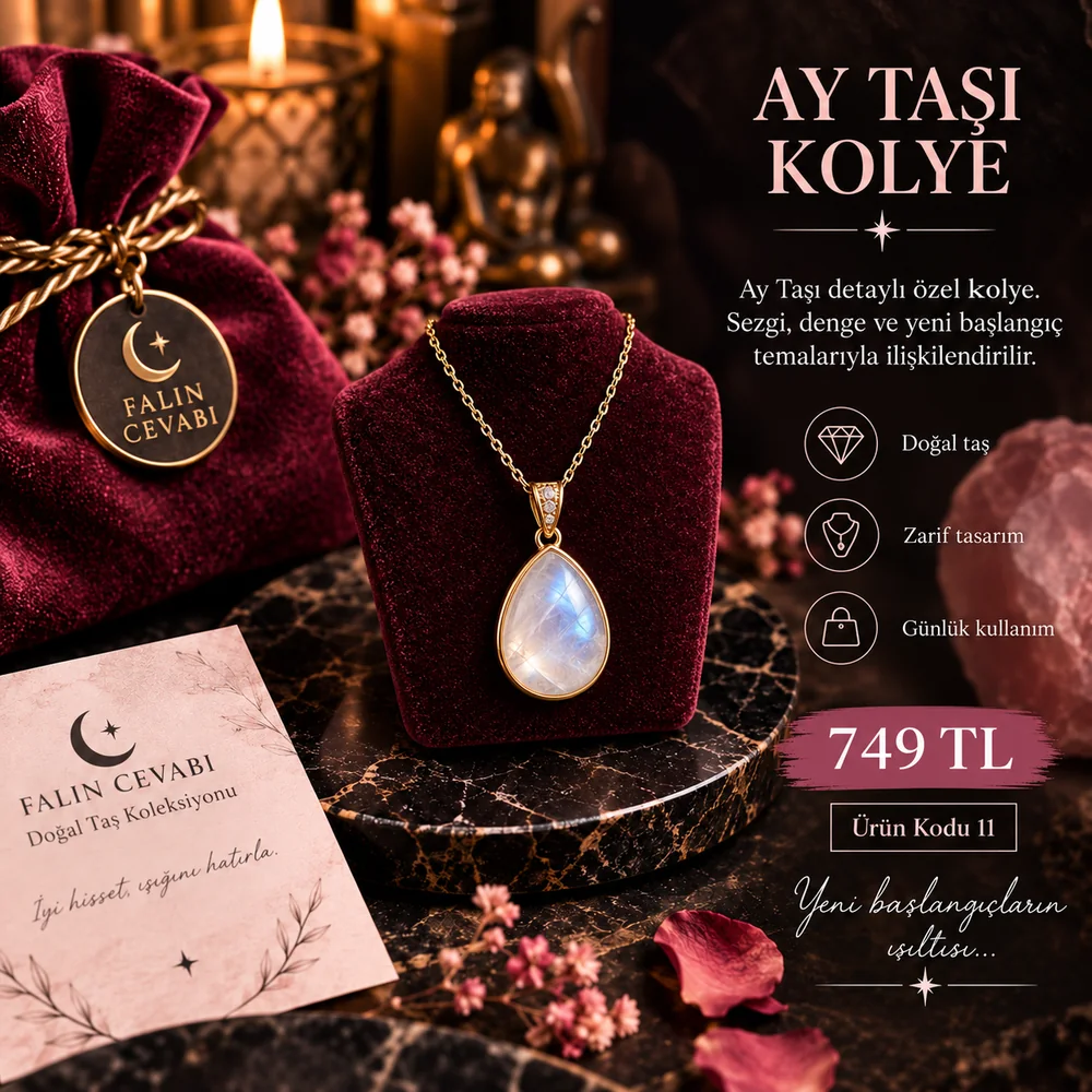 Ay Taşı Kolye